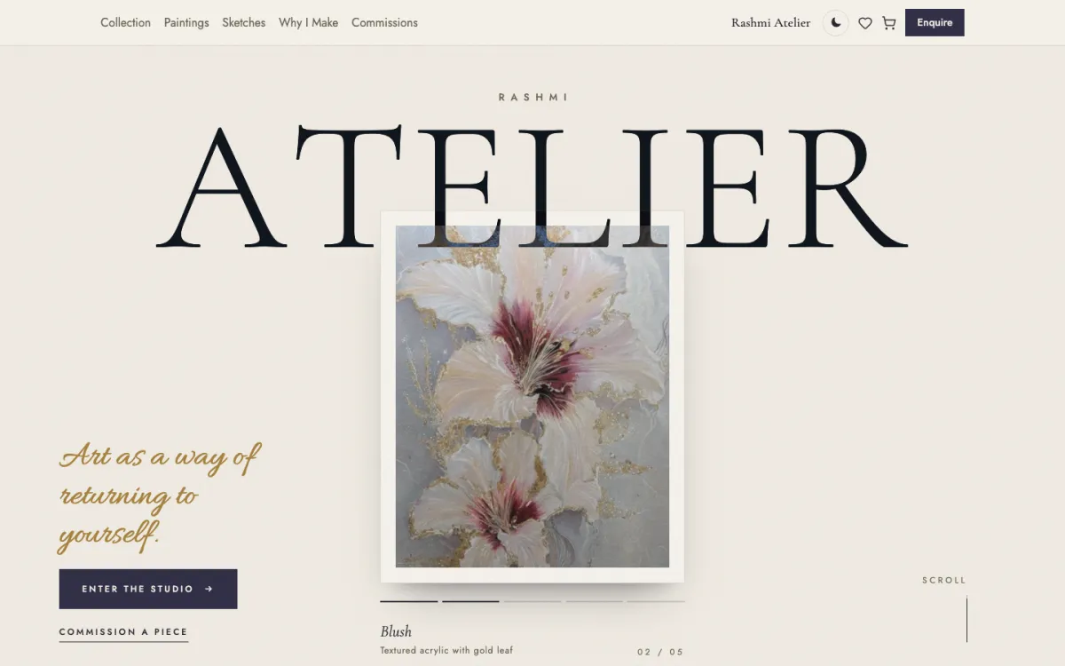 Rashmi Atelier website